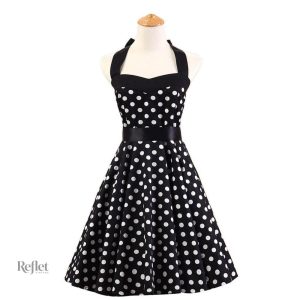 Robe années 50, pin-up, coupe fluide et féminine