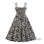 Robe d'été années 30 avec ceinture marquée à la taille