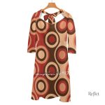 Robe vintage années 70, style rétro coloré