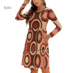 Robe longue années 70, design chic et élégant