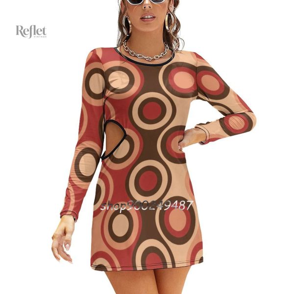 Robe années 70, détails audacieux et couleurs vives