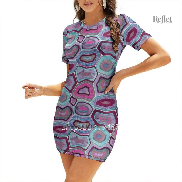 Robe classique années 70, tissu léger et aéré