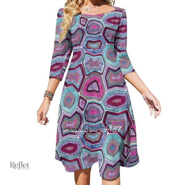 Robe tendance années 70, parfaite pour les fêtes