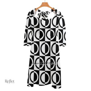 Robe vintage colorée inspirée des années 70