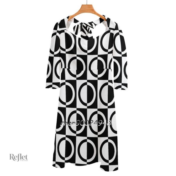 Robe vintage colorée inspirée des années 70