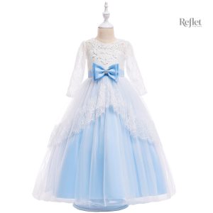 Robe Princesse Baptême Fille en tulle élégant