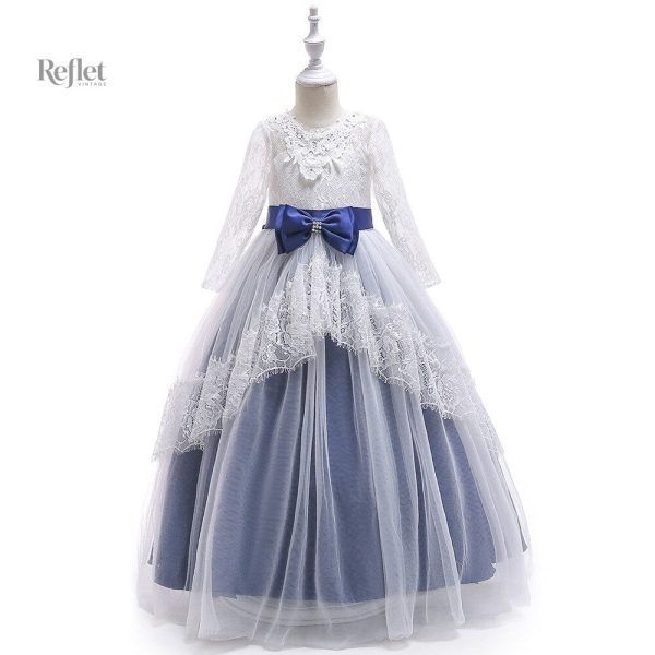 Robe de baptême pour fille, style princesse et raffiné