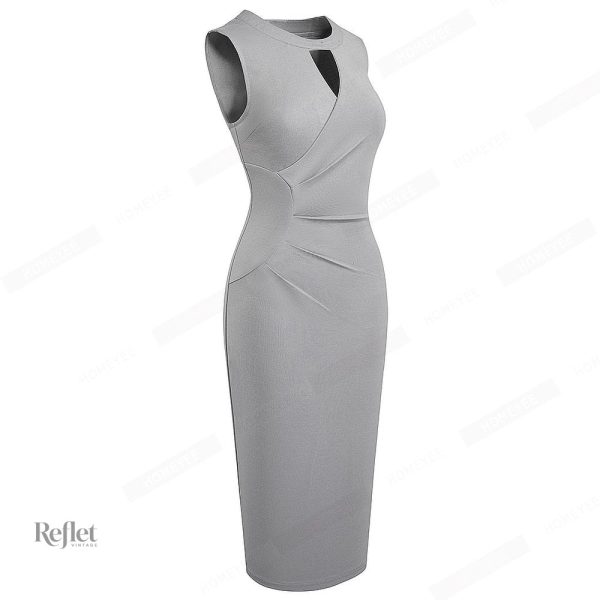 Robe années 40 avec motifs rétro, parfaite pour un look nostalgique