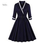 Robe Soirée Années 60 à motifs vintage