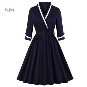 Robe Soirée Années 60 à motifs vintage