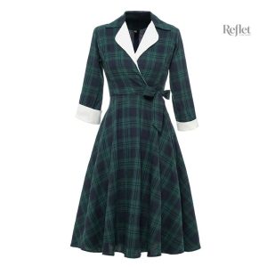 Robe vintage années 60 à motifs colorés