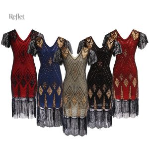 Robe vintage années 30, style élégant et rétro