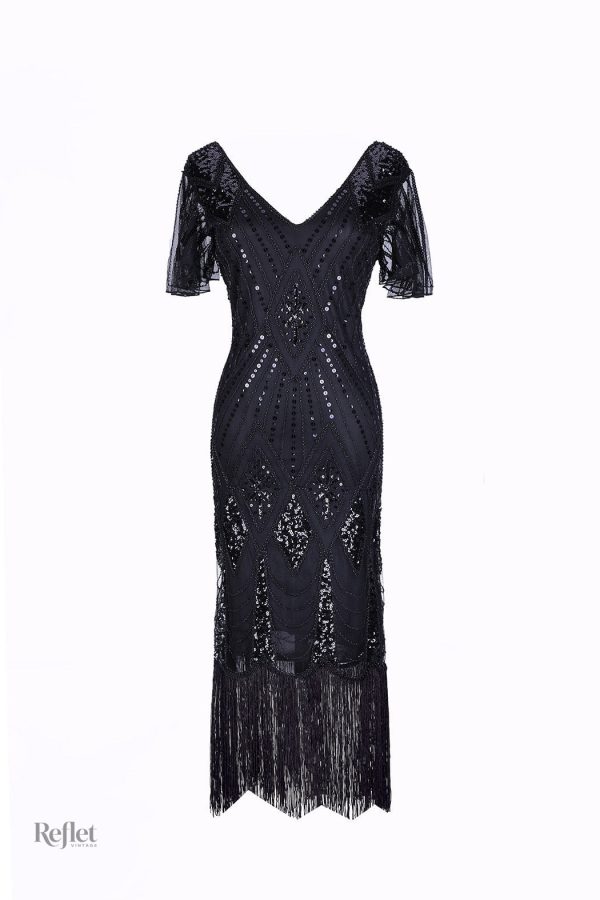 Robe chic des années 30, parfaite pour des occasions spéciales