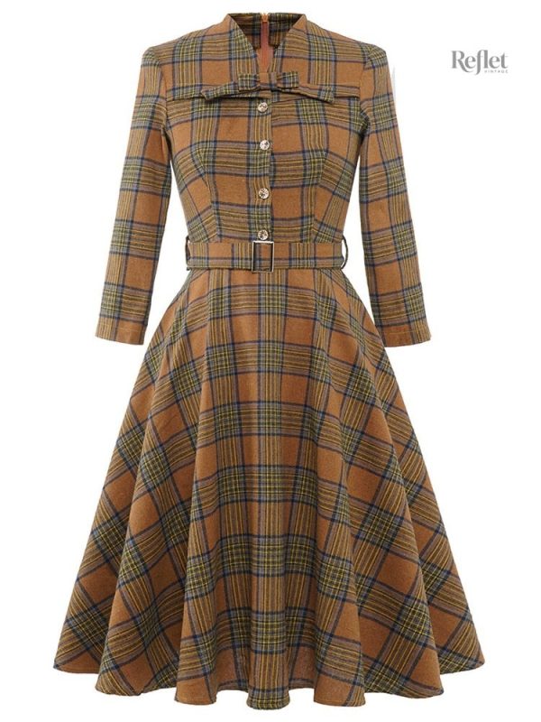 robes-vintage-a-carreaux-annees-60-1 Robe vintage carreaux années 60