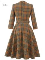 Mode vintage : robe années 60 à carreaux