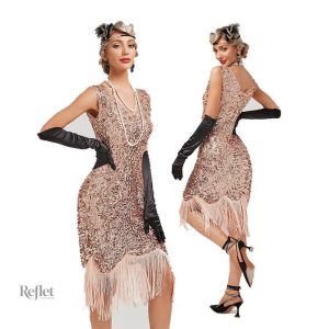 Robe vintage années 20 élégante et chic