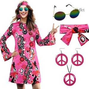 Robe vintage années 70 au style rétro unique