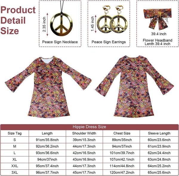 Robe vintage 70s, style bohème chic et décontracté