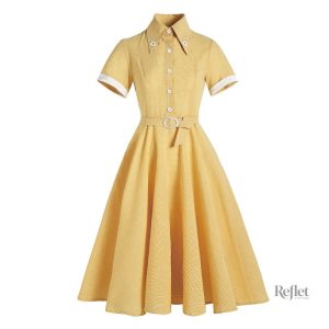 Robe vintage années 60 au style emblématique et coloré