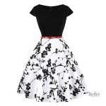 Look rétro chic, robe années 60 rockabilly pour femme