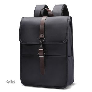 Sac à dos cartable au style rétro avec finitions soignées