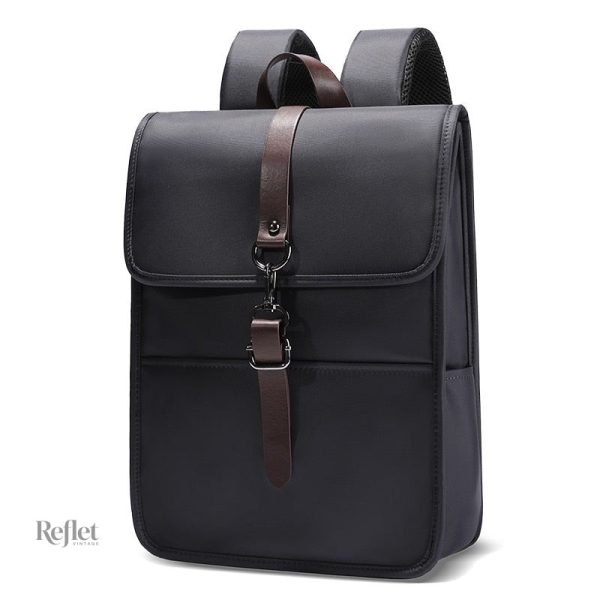 Sac à dos cartable au style rétro avec finitions soignées