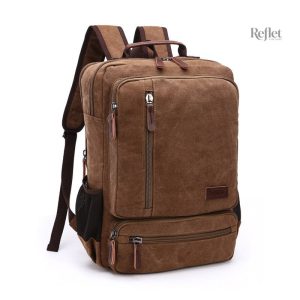 Sac à dos cuir marron vintage pour un look rétro