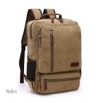 Sac à dos en cuir marron, idéal pour les escapades