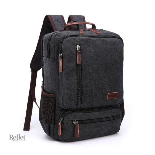 Sac à dos élégant en cuir marron pour homme