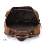 Sac à dos vintage pratique en cuir marron