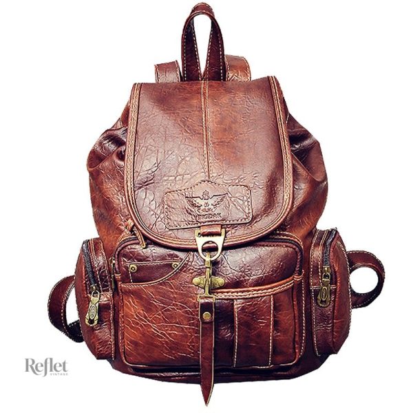 Sac à dos en cuir vintage haut de gamme