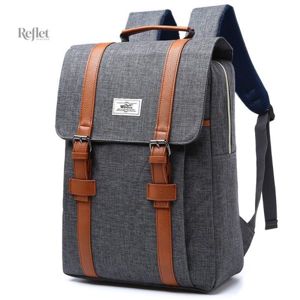 Sac à dos classique pour écoliers, style rétro