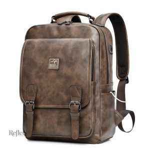 Sac à dos en cuir vintage pour homme