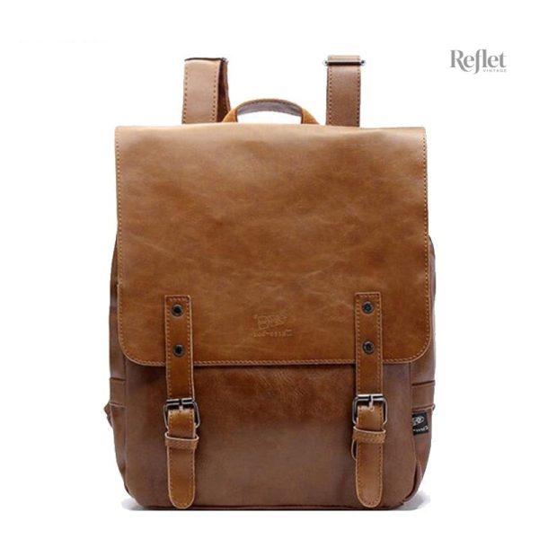 sac-a-dos-en-cuir-vintage-1 Sac à dos vintage en cuir véritable pour un style rétro