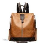 Accessoire vintage : sac à dos en simili cuir, parfait pour un usage quotidien