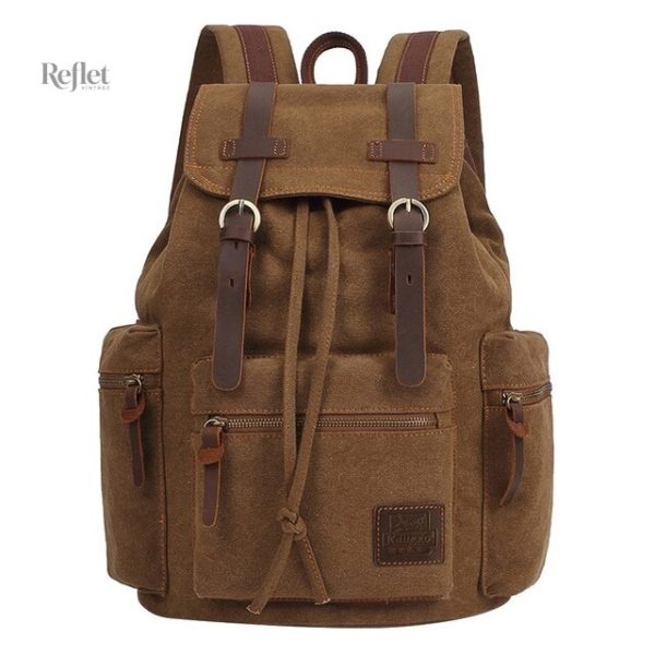 Sac à dos avec finition vintage soignée
