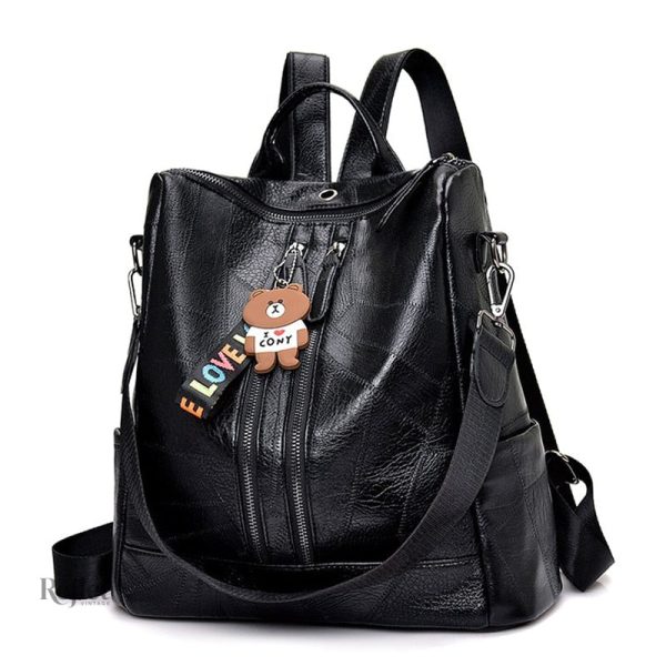 Sac à dos classique en cuir souple