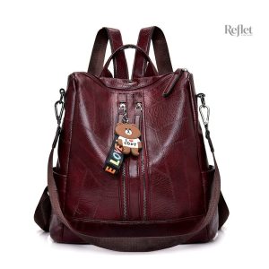 Sac à dos en cuir de style rétro