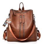 Sac à dos cuir avec finition artisanale