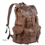 Sac à dos en cuir au style rétro