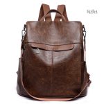 Sac à dos vintage en cuir marron élégant et intemporel