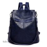 Sac à dos cuir marron avec style rétro et pratique