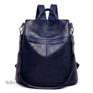 Sac à dos cuir marron avec style rétro et pratique