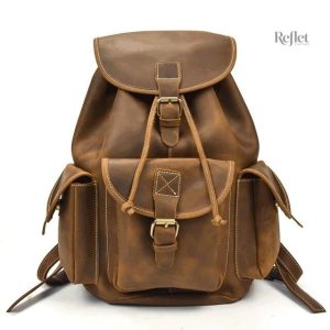Sac à dos vintage avec poches, idéal pour la ville