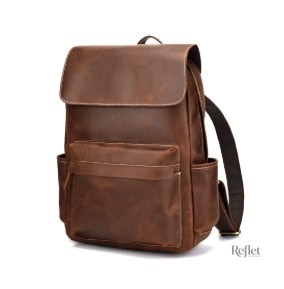 Sac à dos en cuir au design vintage et durable