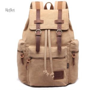 Sac à dos vintage pour étudiant, style classique et fonctionnel