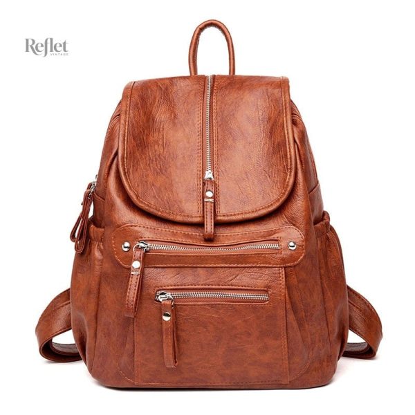 Sac à dos vintage pour femme en style rétro