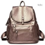 Sac à dos rétro féminin avec plusieurs compartiments
