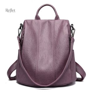 Sac à dos vintage femme en cuir élégant et pratique