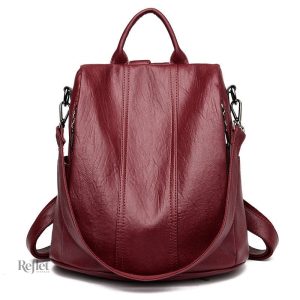 Modèle classique de sac à dos en cuir pour femme